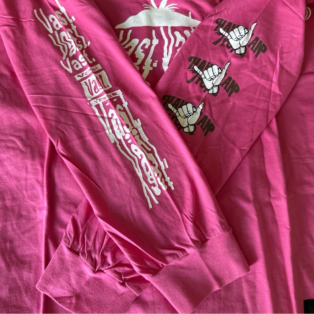 Vast Vintage Surfer Tee Fuchsia Size Medium NWT - Picture 7 of 10